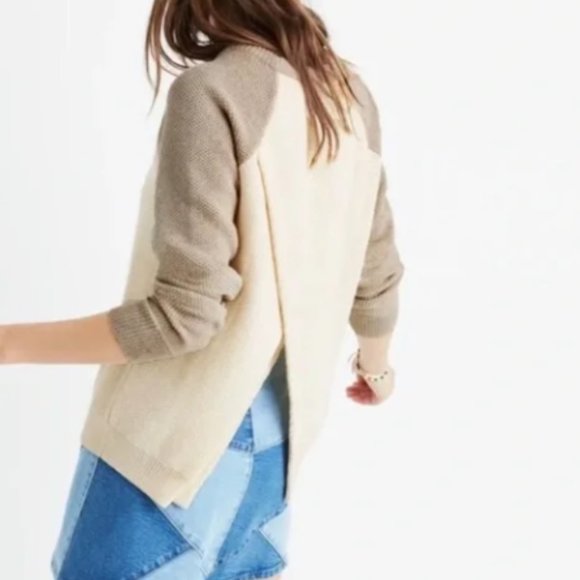 Madewell Sweaters - Madewell Cross Open Back Sweater - Size XS